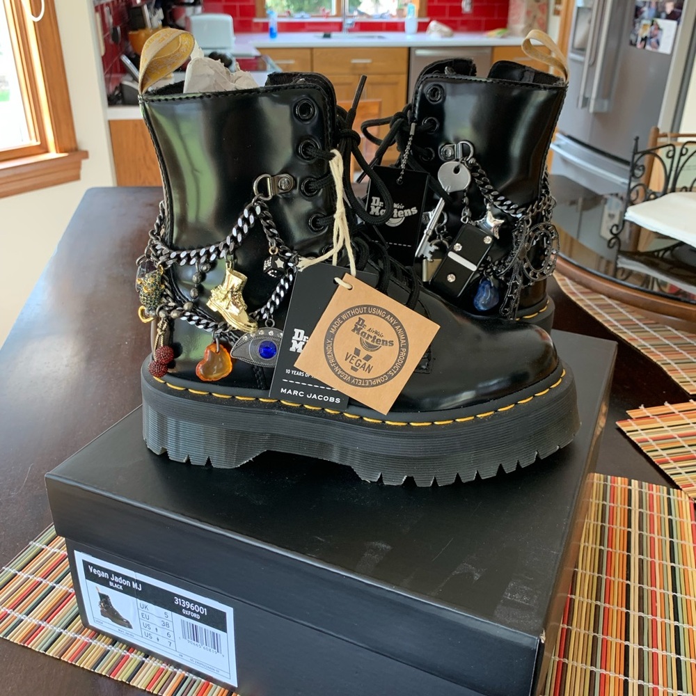 Dr Martens Marc Jacob Jadon Platform Boots Vegan Size 7